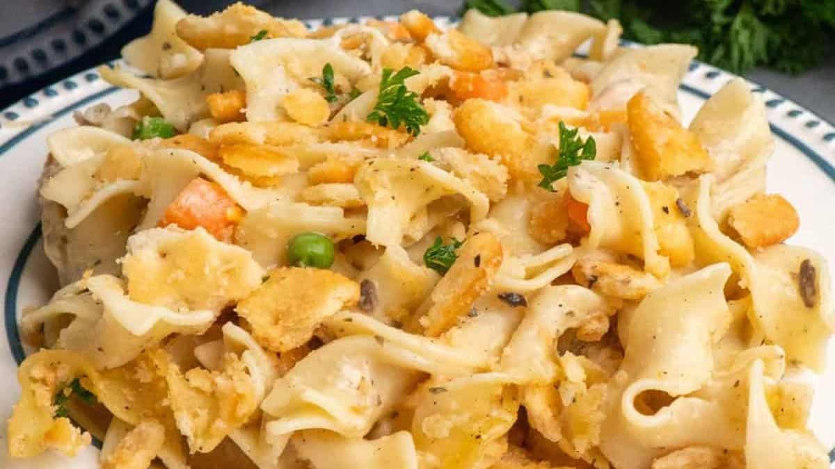 Ritz Cracker Chicken Casserole.