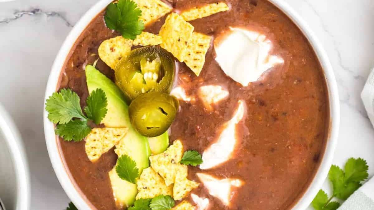 Slow Cooker Black Bean Soup.