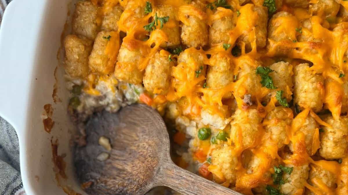 Tater Tot Hotdish.