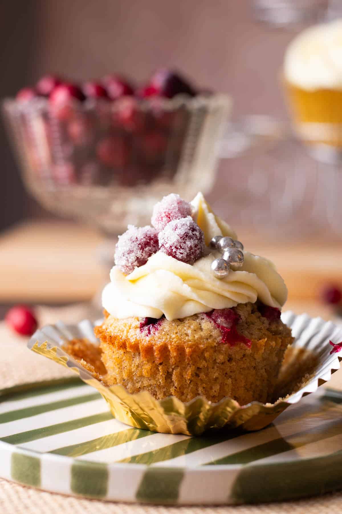 Cranberry cupcakes.