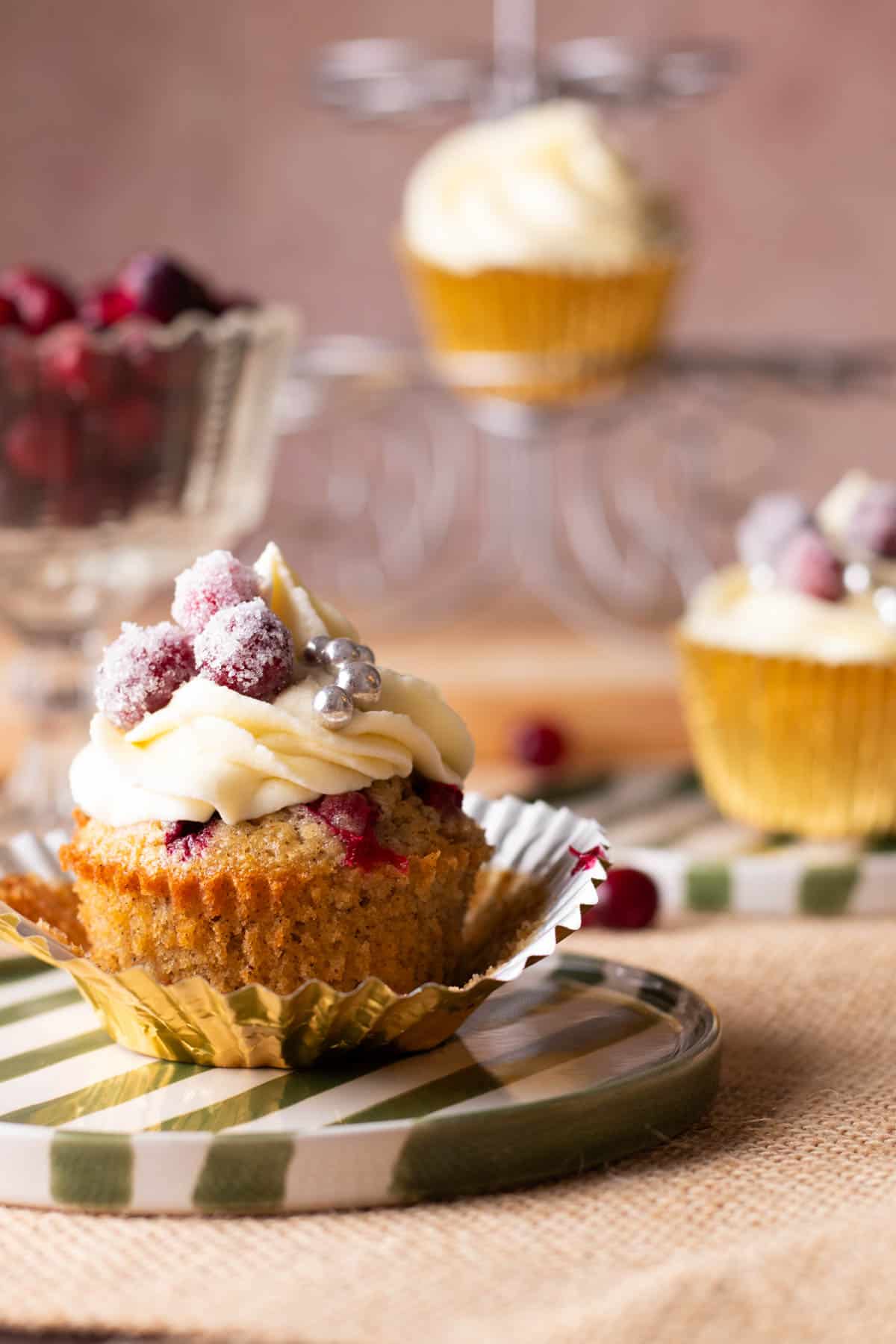 Cranberry cupcakes.