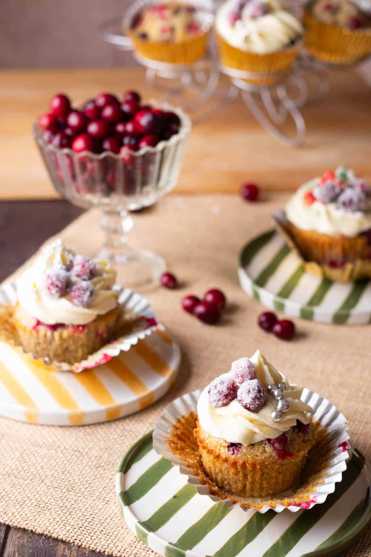 Cranberry cupcakes.