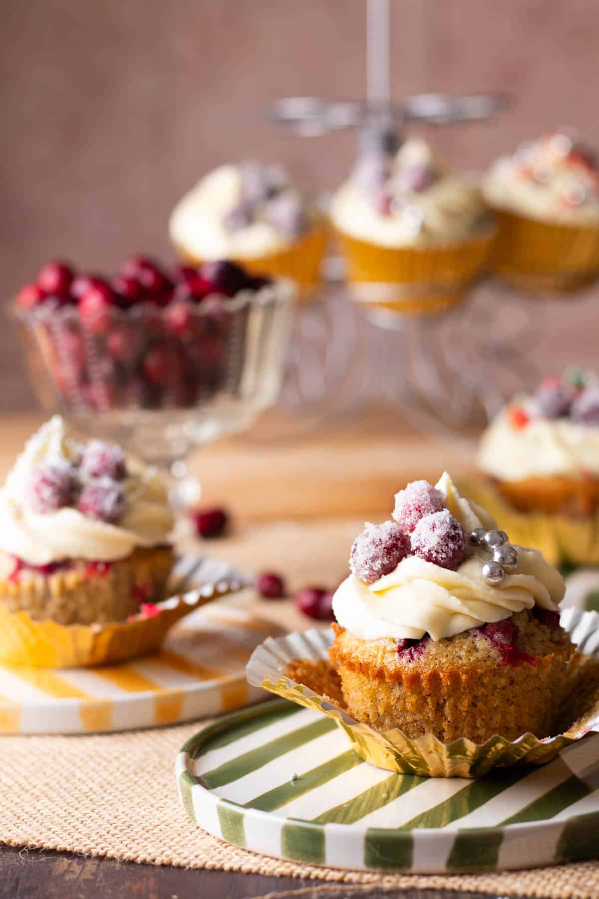 Cranberry cupcakes.