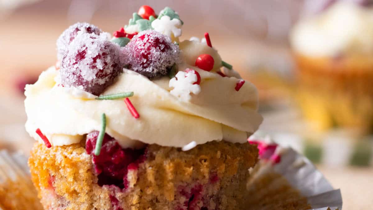 Cranberry cupcakes.