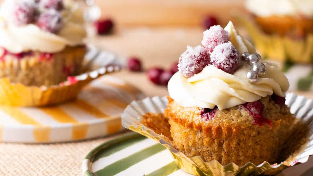 Cranberry cupcakes.