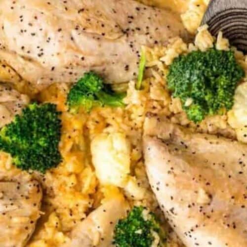 Chicken and rice casserole.