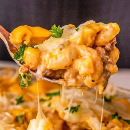 Cheeseburger casserole.