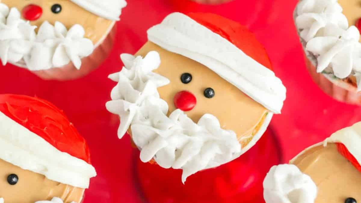 Santa Cupcakes.