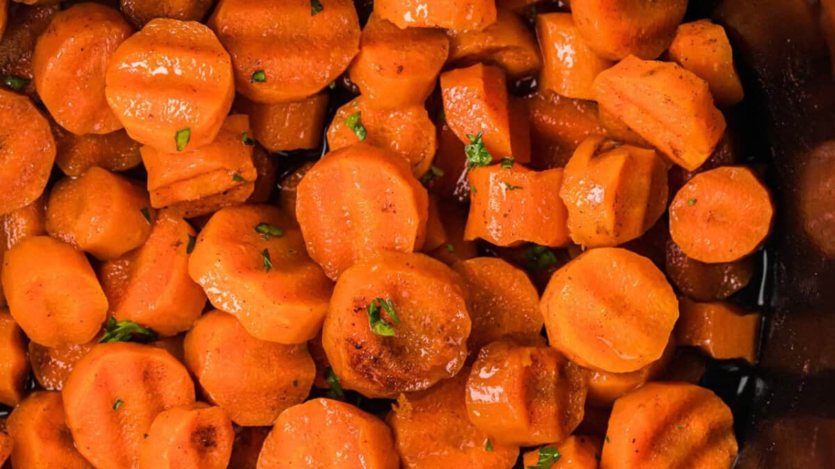 Slow Cooker Candied Carrots.