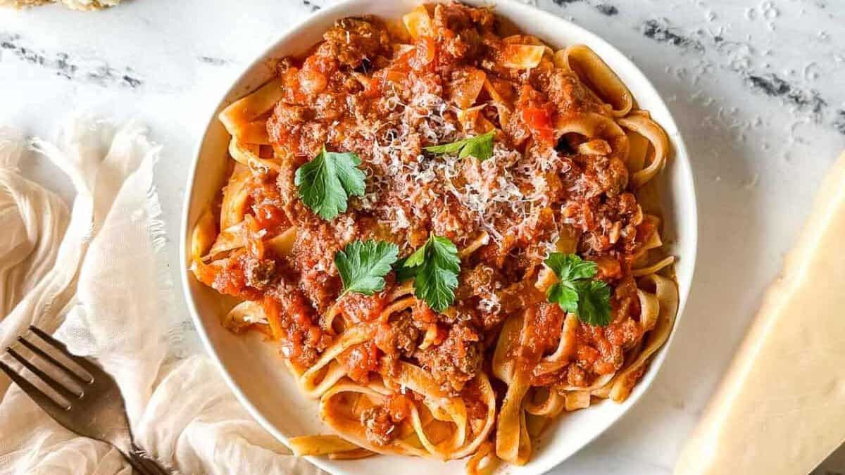 Slow Cooker Lamb Ragu.