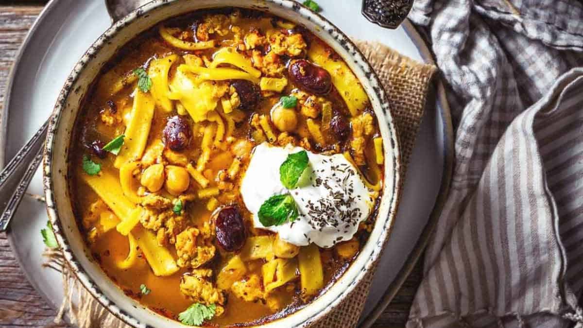 Afghan Chicken Noodle Soup Recipe.