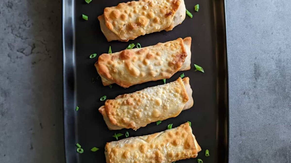 Air Fryer Cheeseburger Egg Rolls.