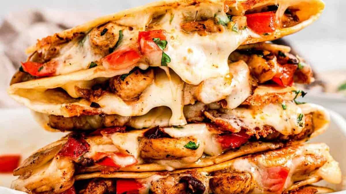 Authentic Chicken Quesadilla.