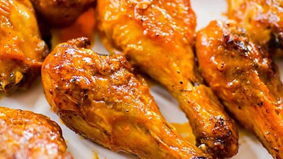 Baked Buffalo Drumsticks.