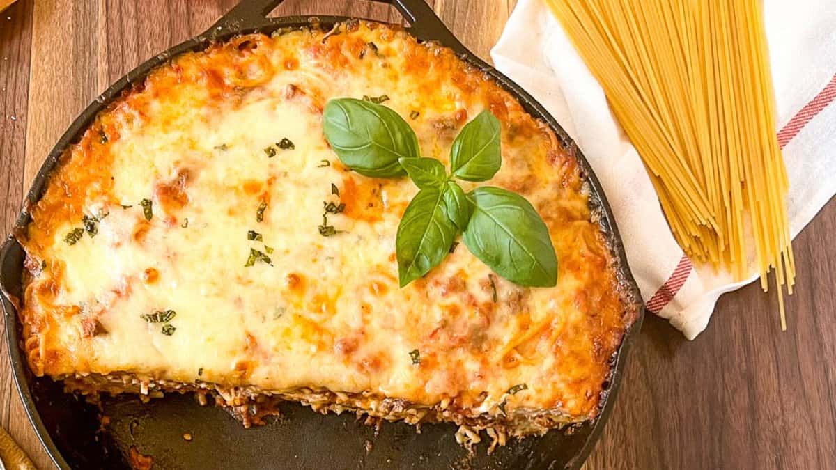 Baked Spaghetti Casserole.