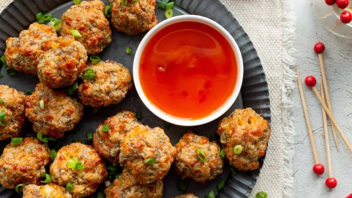 Cheddar Cheese Sausage Balls.