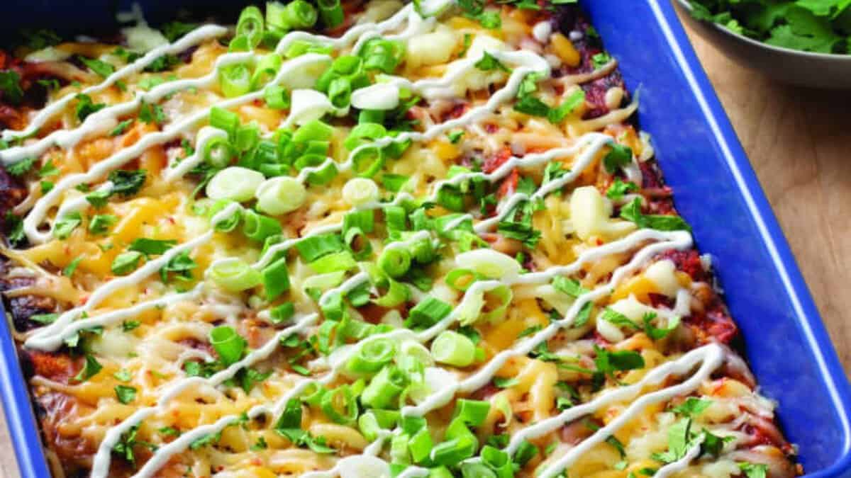 Chicken Enchilada Casserole.