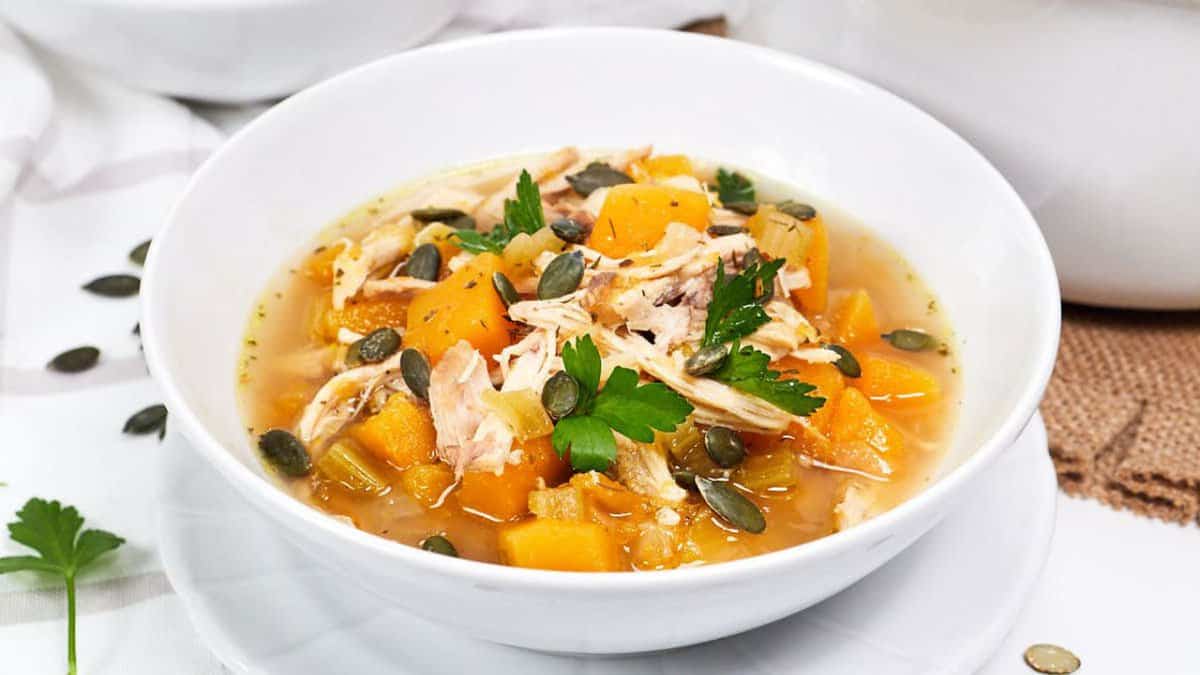 Chicken Soup with Butternut Squash.