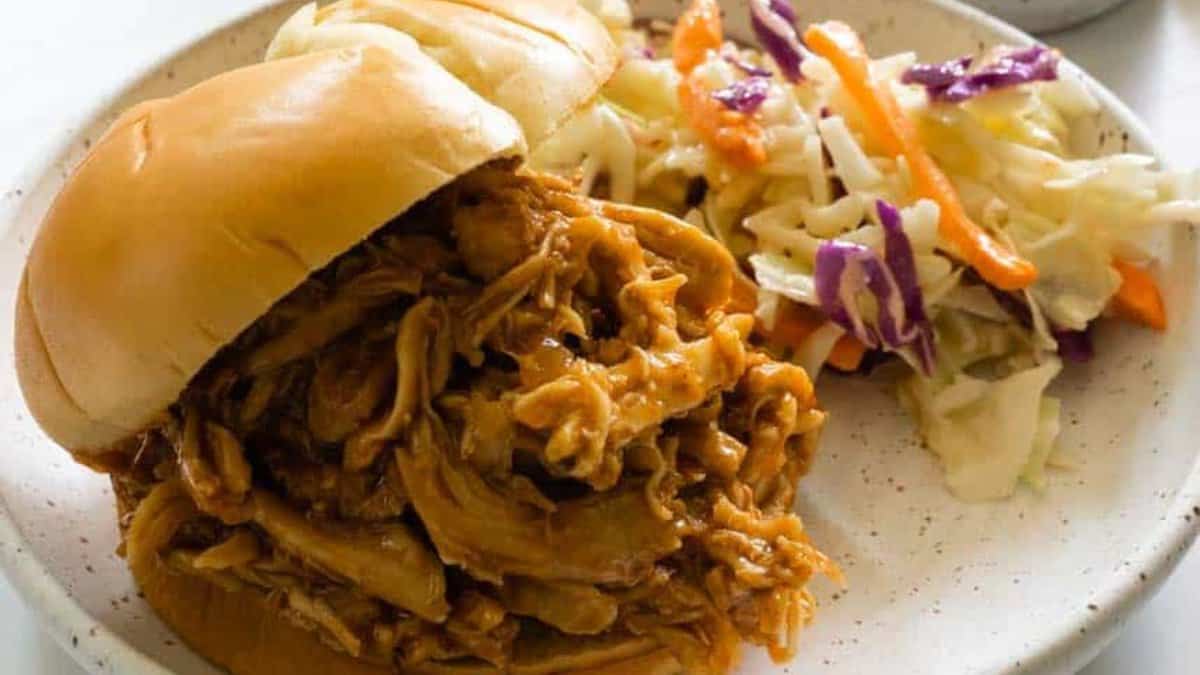 Dutch Oven Pulled Chicken.