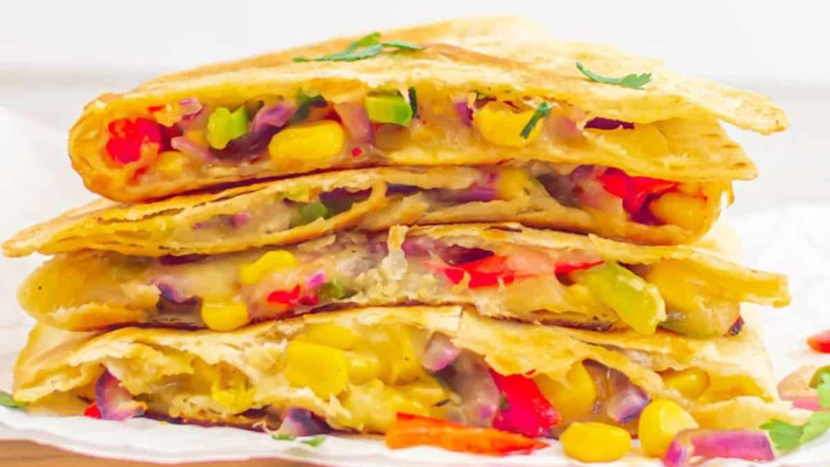 Easy Vegetable Quesadilla.