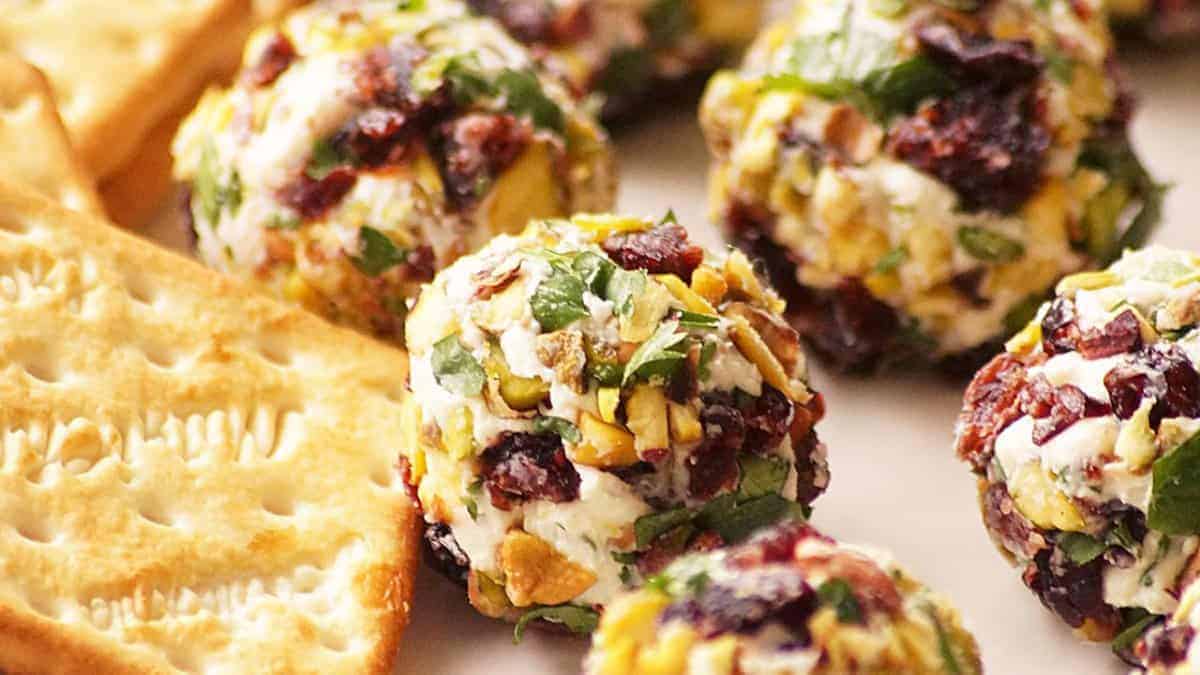 Goat cheese balls.