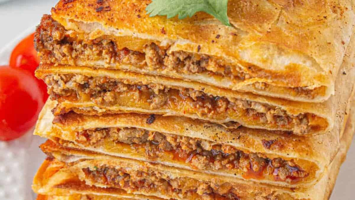 Ground Beef Quesadillas.