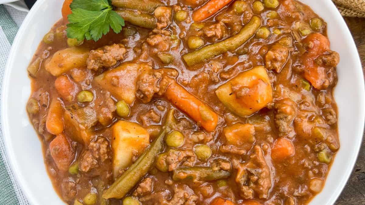 Ground Beef Stew.