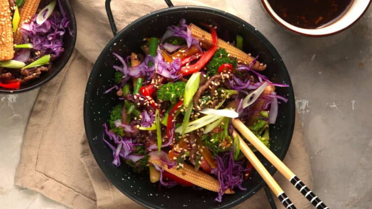 Ground Beef Stir Fry.