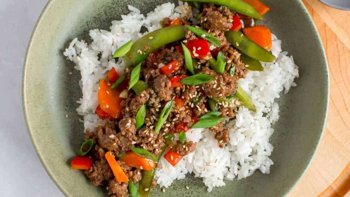 Ground Beef Stir Fry.