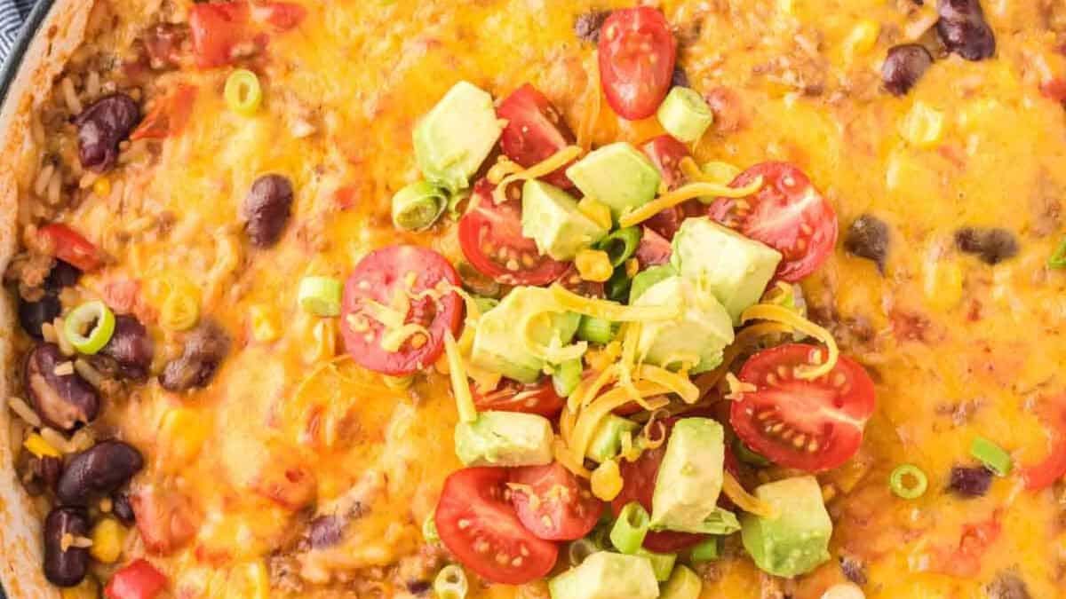 Ground Beef Taco Skillet.