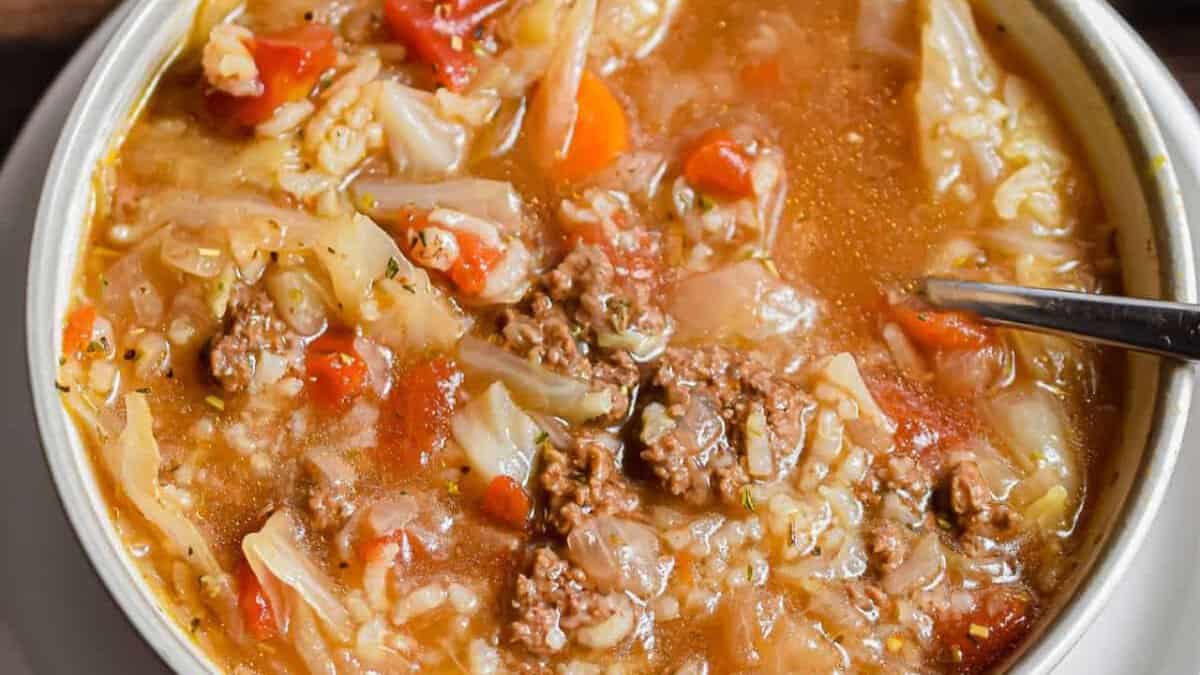 Instant Pot Cabbage Roll Soup.