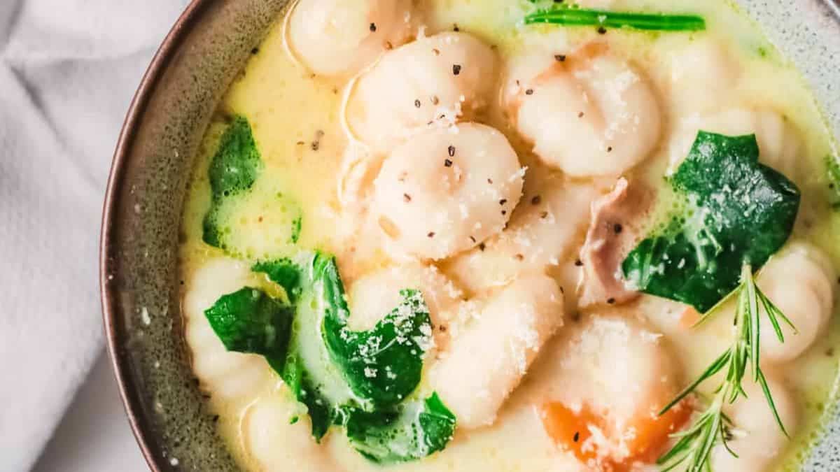 Instant Pot Chicken Gnocchi Soup.