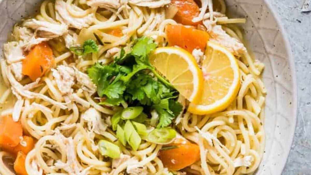 Instant Pot Chicken Noodle Soup.