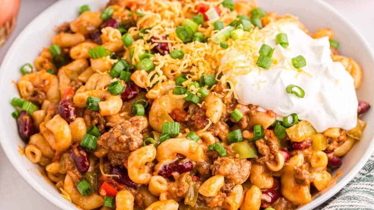 Instant Pot Chili Mac.