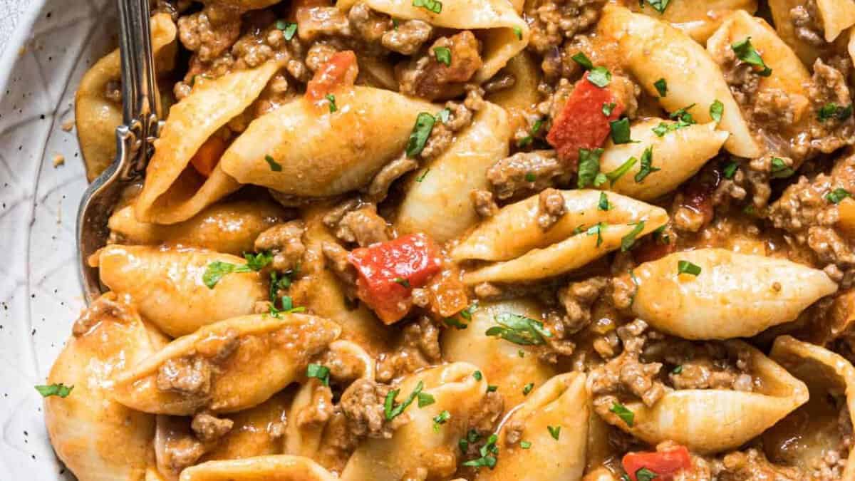 Instant Pot Taco Pasta.