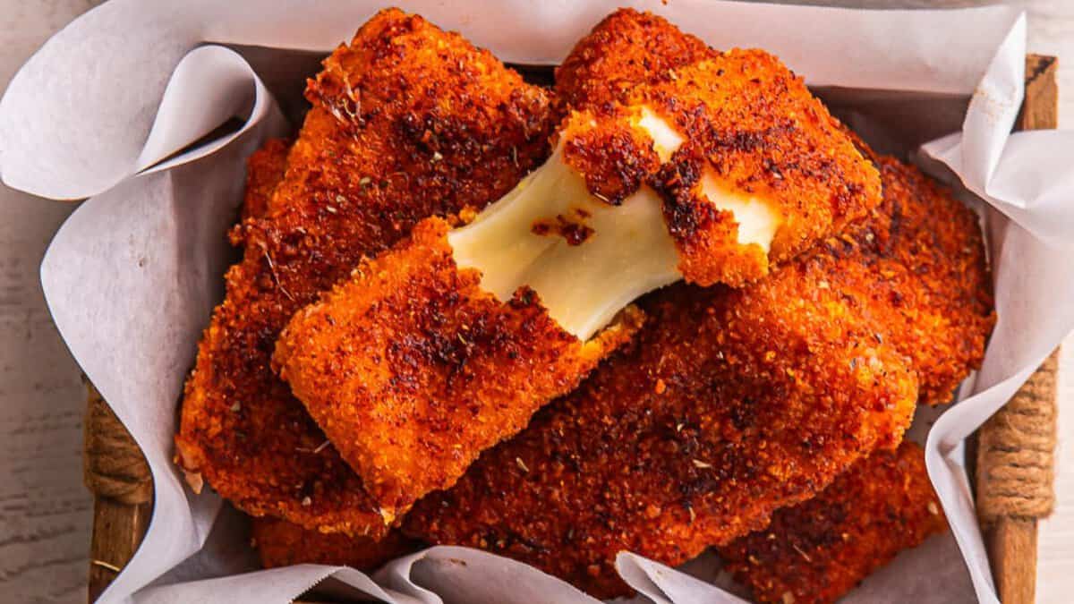 Nashville Hot Mozzarella Stick.