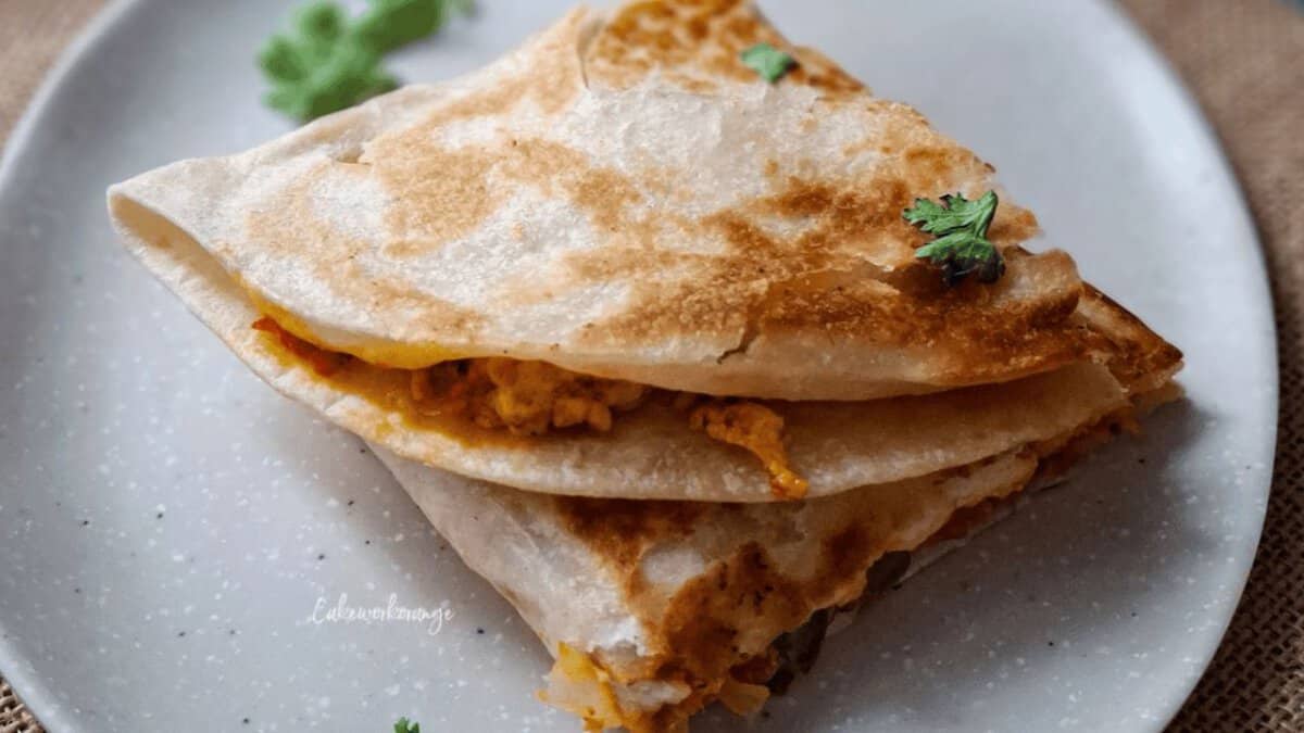 Paneer Quesadilla.