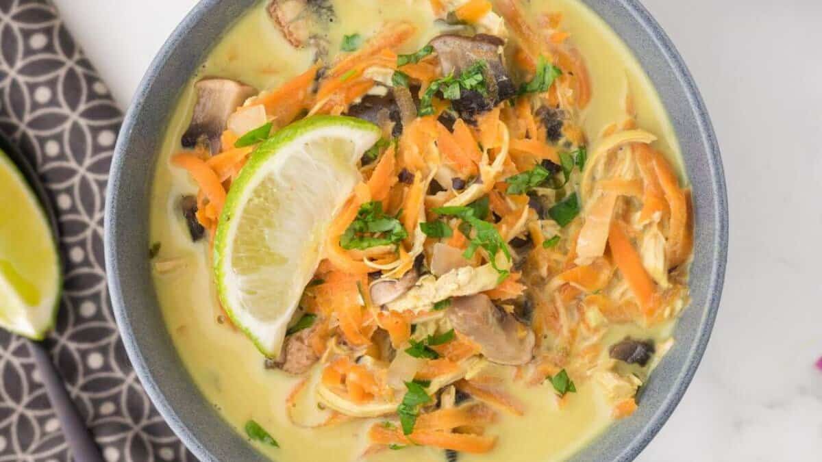 Panera Thai Style Chicken Soup Recipe (Tom Kha Soup).