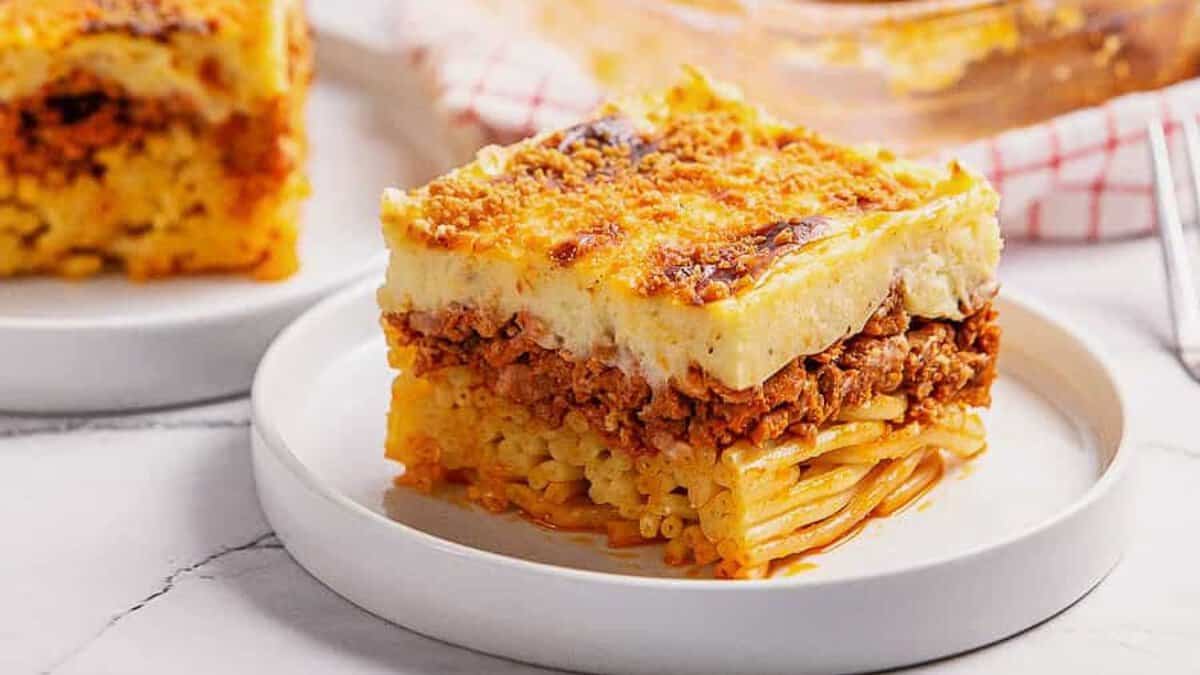 Pastitsio (Greek Lasagna).