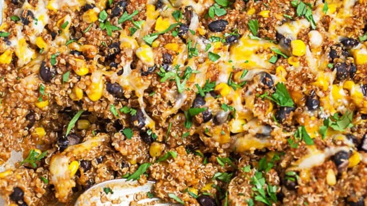 Quinoa Enchilada Casserole.