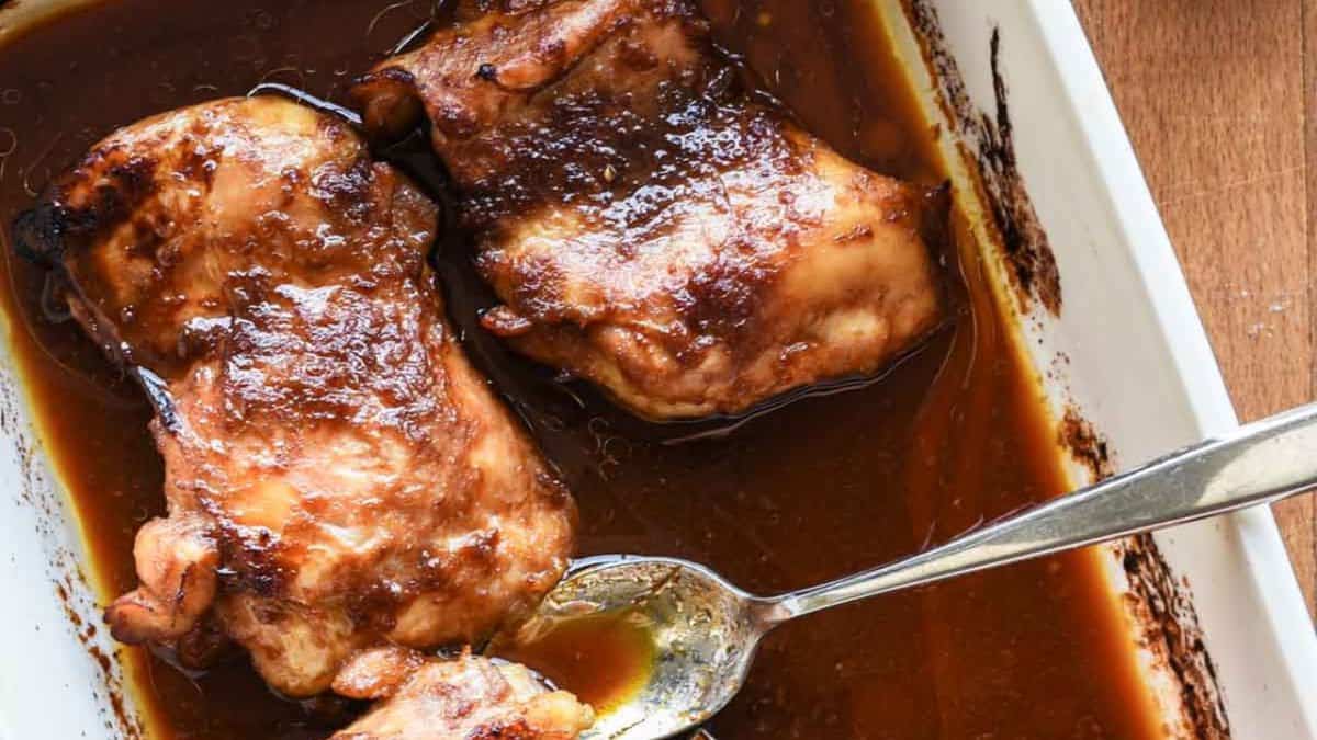 Roasted Miso Chicken Thighs.