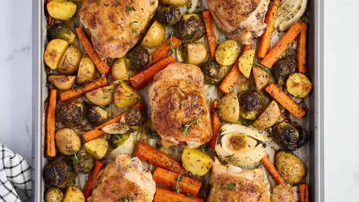 Sheet Pan Chicken and Vegetables.