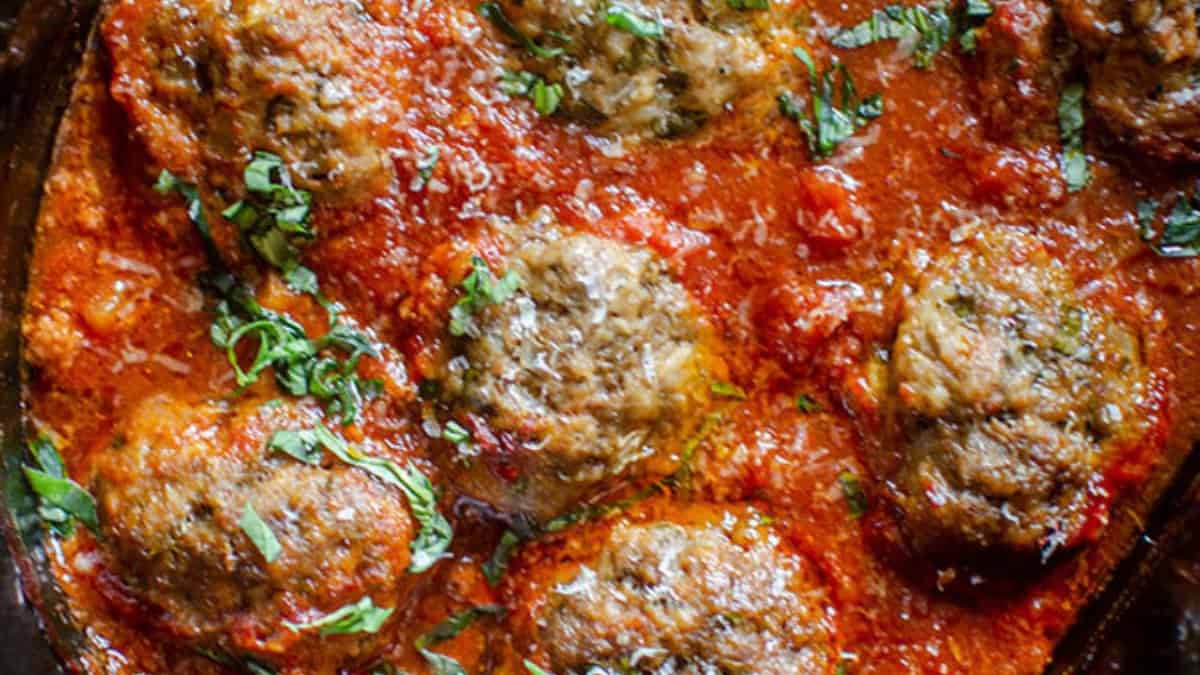 Slow Cooker Meatballs in Tomato Sauce.