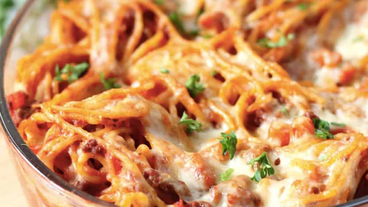 Spaghetti Bolognese Bake.