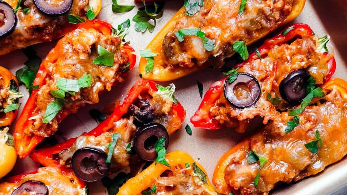 Taco Stuffed Mini Peppers.