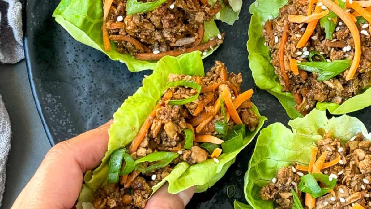 Tofu Lettuce Wraps.