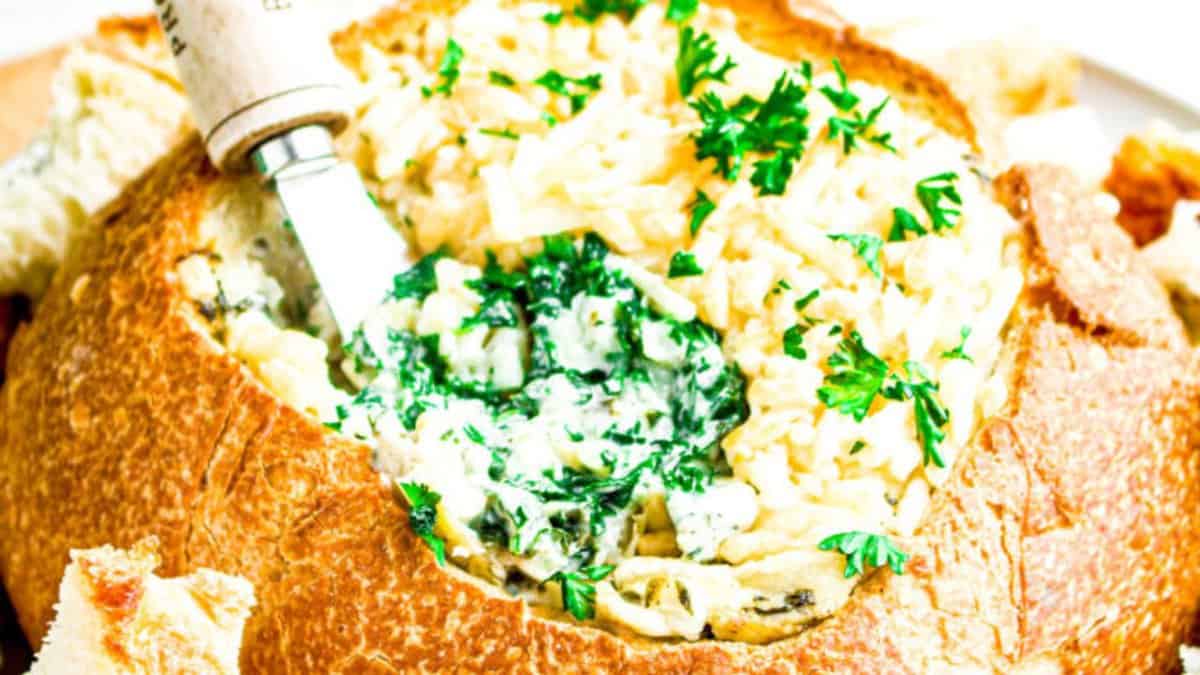 Vegan Spinach Artichoke Dip.