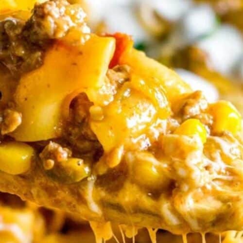 Cheesy taco skillet.