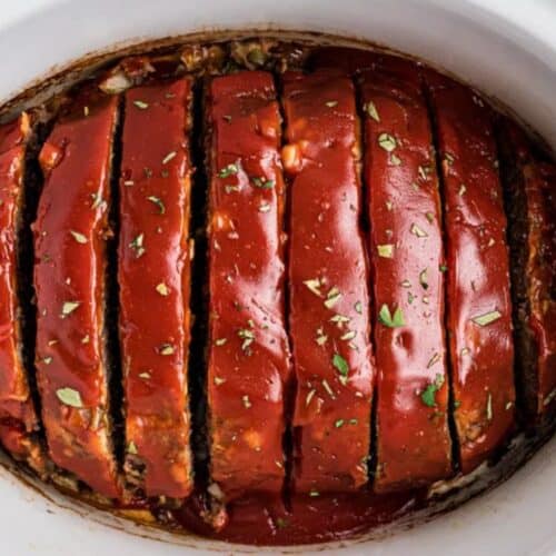 Slow cooker meatloaf.