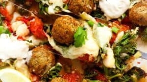 Falafel bake.